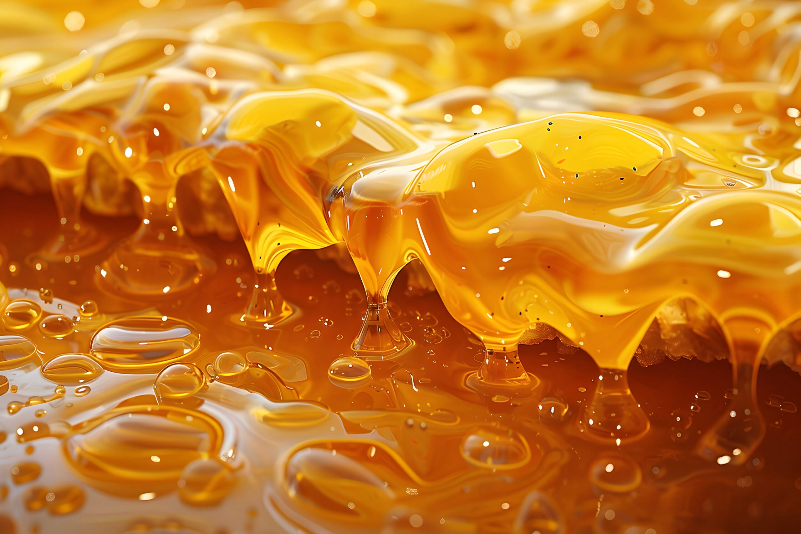 3d cartoon honey drips splashes (1)